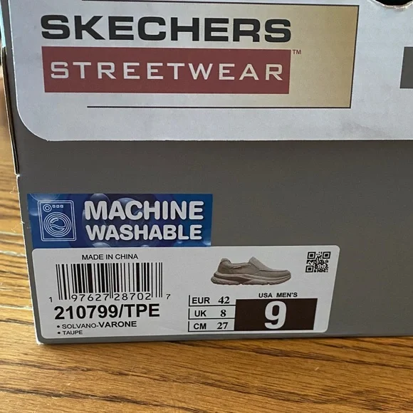 Skechers Streetwear Men's Casual Slip-On Loafers - Taupe - Picture 2 of 5
